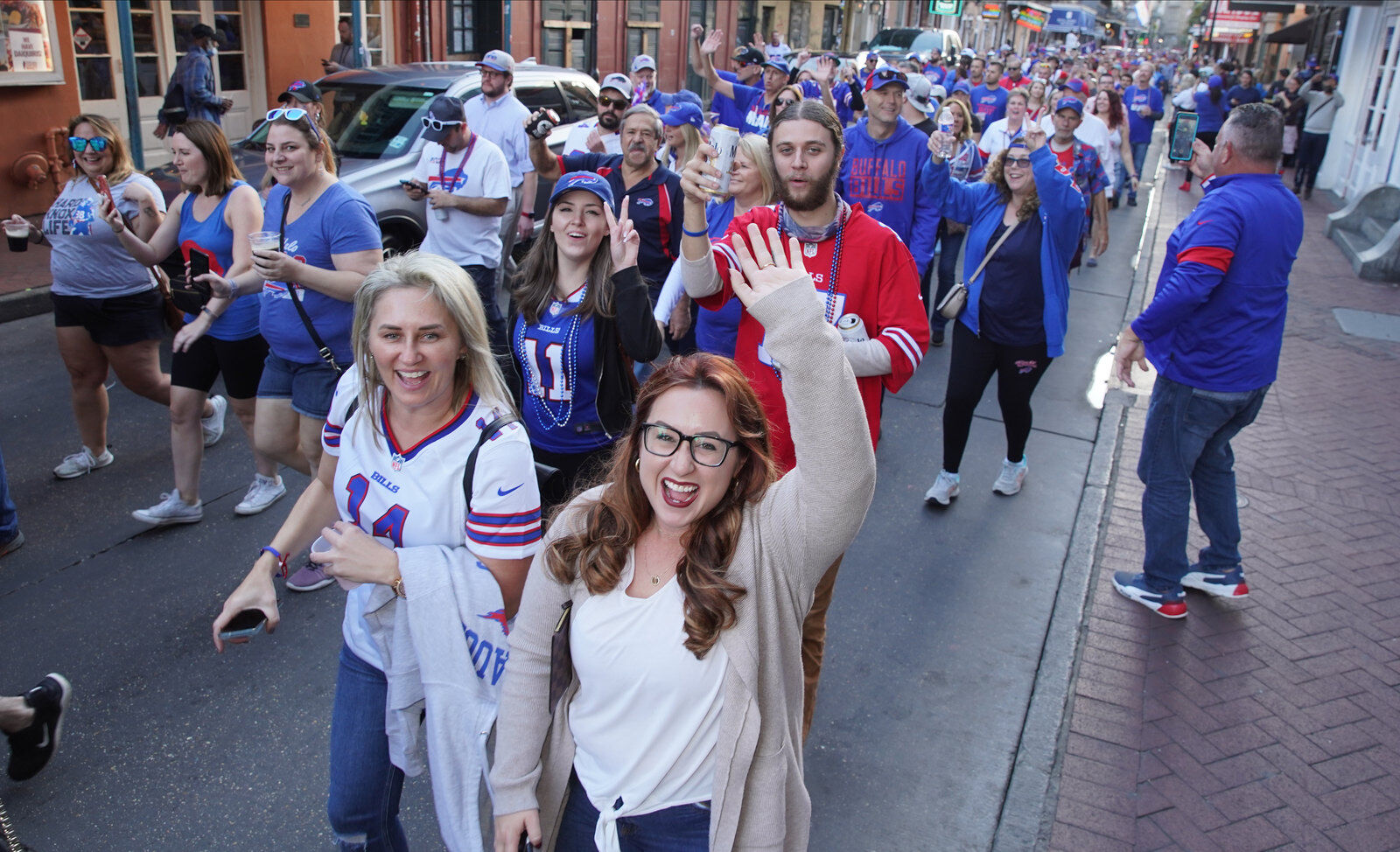 Buffalo Bills packers of NOLA Takeover Parade